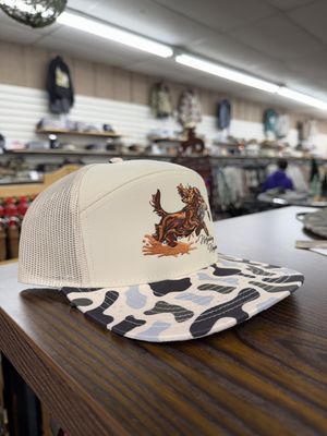 Boykin Retrieve 7 Panel Hat - Old School Camo