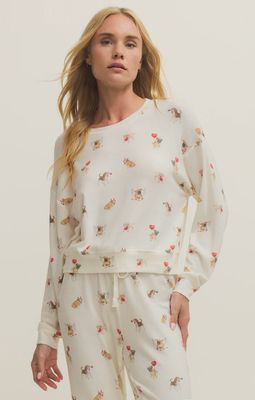 Bisous Love Pup Long Sleeve Top