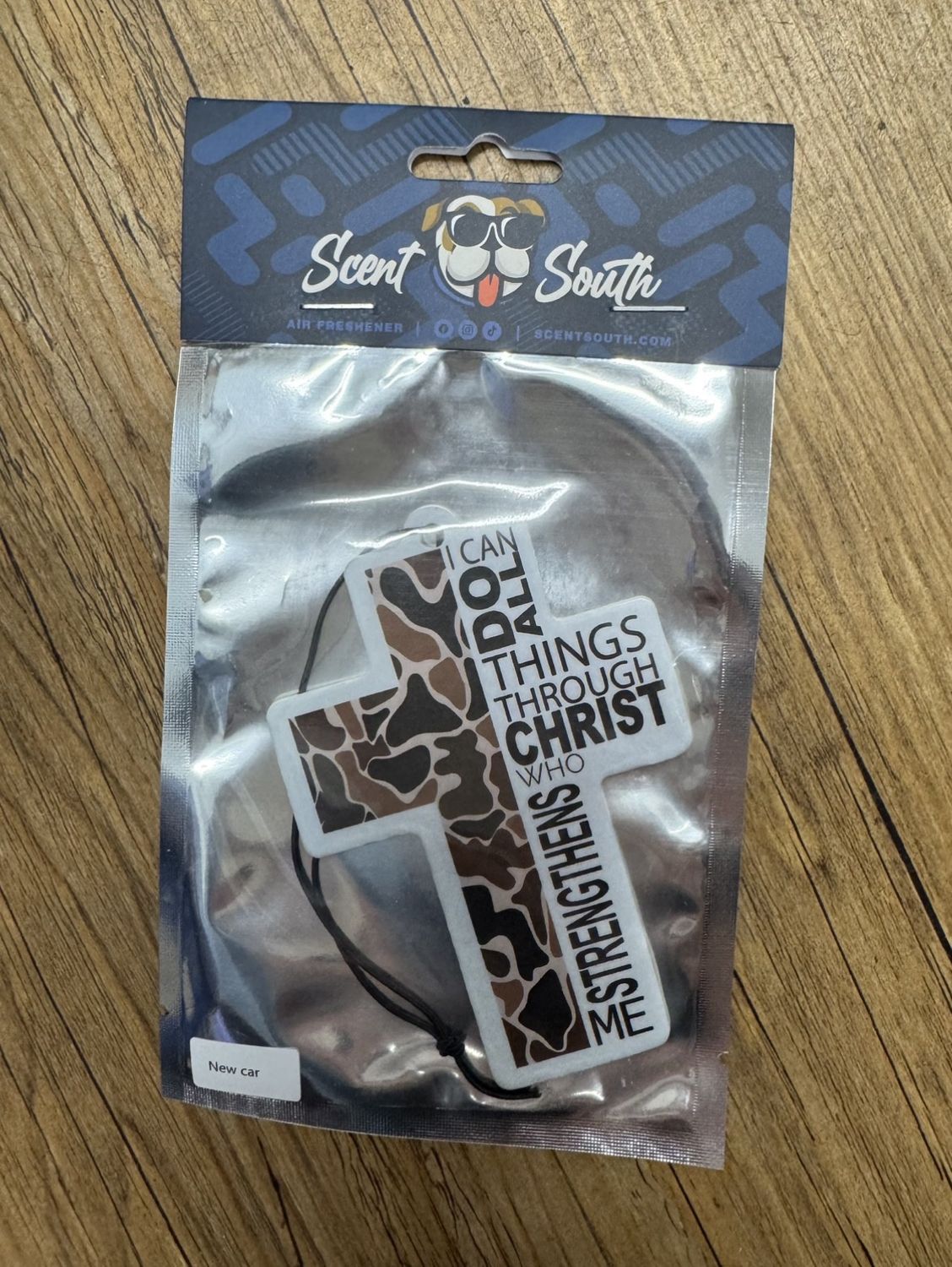 Camo Cross Air Freshener - New Car Scent