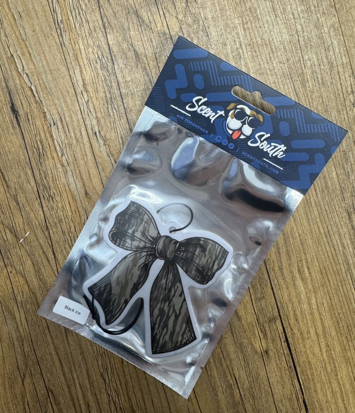 Lowland Camo Bow Air Freshener - Black Ice Scent