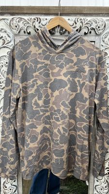 Tri Blend Hoodie - Old School Camo