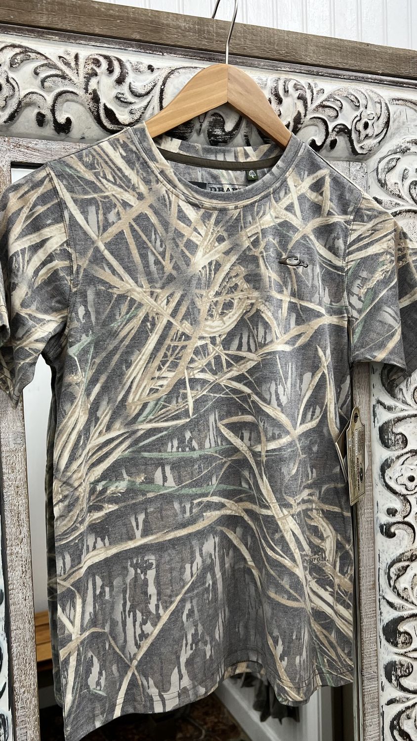Youth Drake Tri Blend SS Crew - Original Shadowgrass