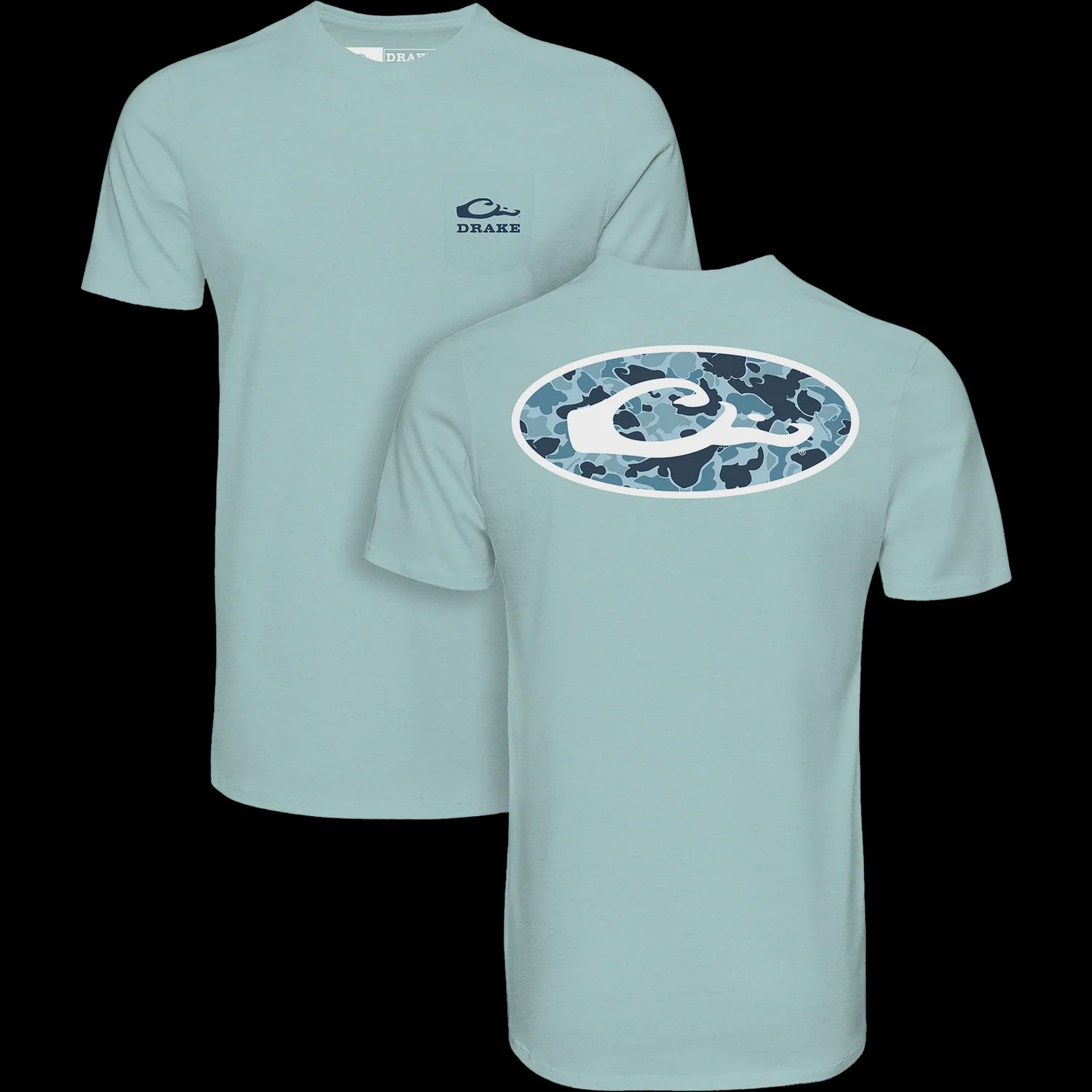 Youth Old School Oval SS Tee - Beach Glass Light Heather