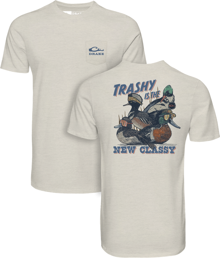 Trashy Ducks SS Tee - Coconut Milk
