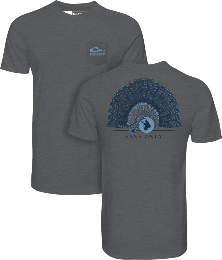 Fans Only SS Tee - Graphite Heather
