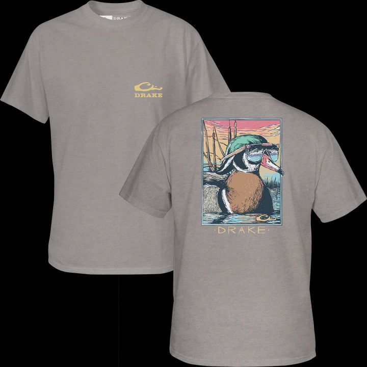 Youth Pop Art Wood Duck Sunglasses SS Tee - Wind Chime