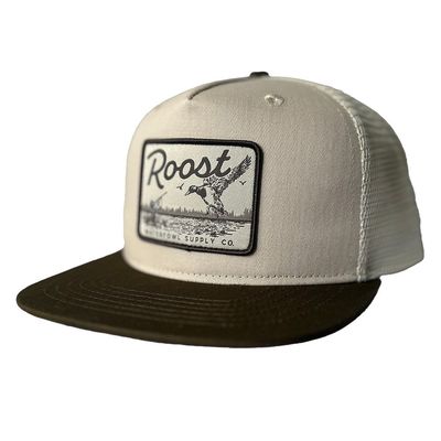 Roost Brown Bill Logo Patch Hat