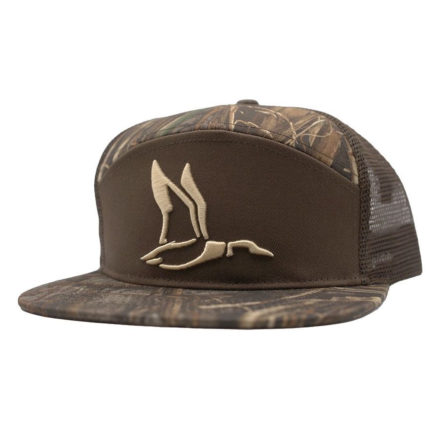 Roost 7 Panel 3D Puff Sawblade Camo Hat
