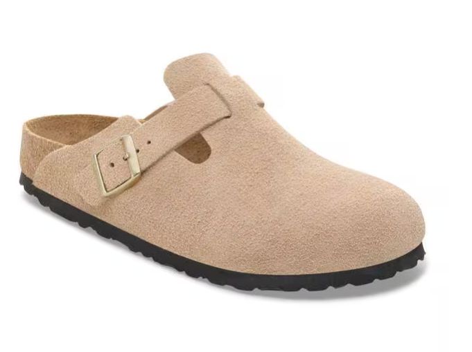 Boston Suede Clog - Sandcastle