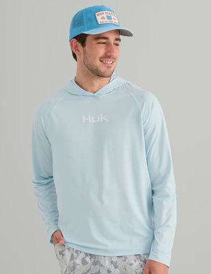 Airweight Long Sleeve Hoodie - Coastl Drift Heather