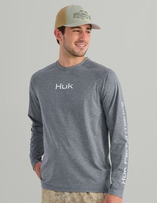 Airweight Long Sleeve Crew - Storm Blue Heather