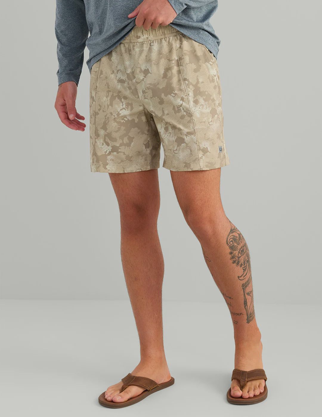 Airweight KC Printed Long Sleeve Shirt - River Rock