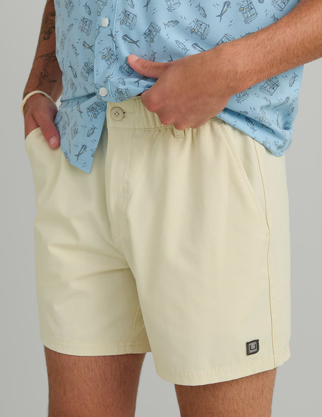 Shorside Solid Shorts - Silver Birch