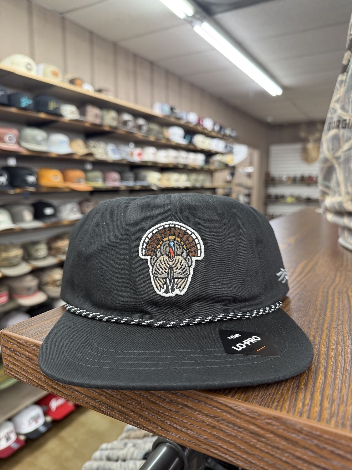 Turkey Species Unstructured Snapback Hat - Sitka Black