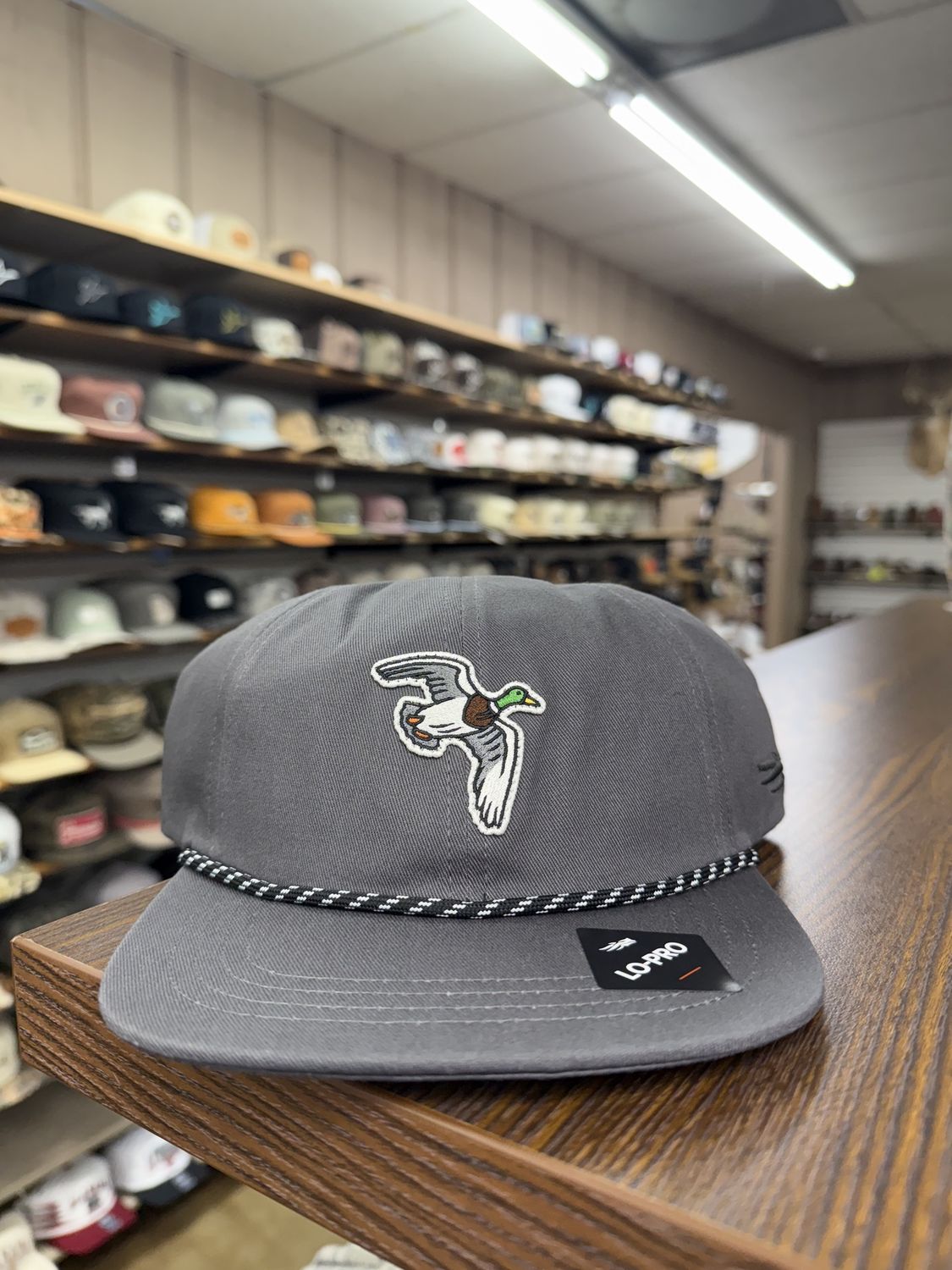 Mallard Species Unstructured Snapback Hat - Iron Grey