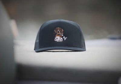 GSP With Quail 7 Panel Hat - Black