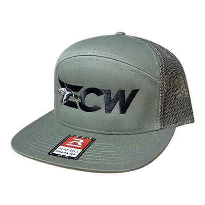 ECW 2.0 Logo Script 7 Panel Hat - Loden