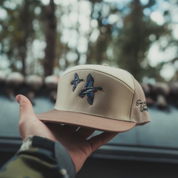 Banking Mallard 7 Panel Hat - Khaki/Brown