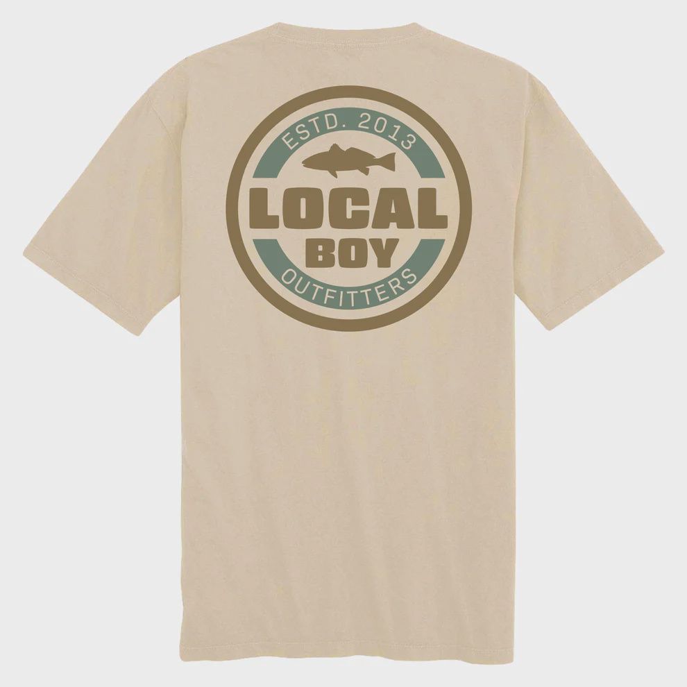 Classic Red SS Tee - Latte