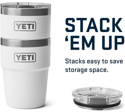 Rambler 16oz Stackable Cup - White