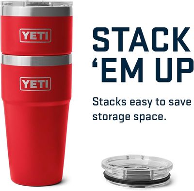 Rambler 20oz Stackable Cup - Rescue Red