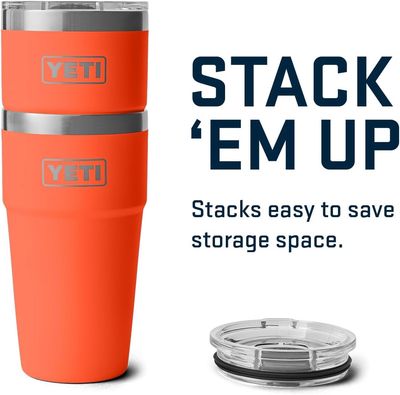 Rambler 20oz Stackable Cup W/ MS Lid- Papaya