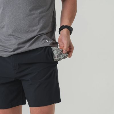 7'' Everyday Short Matte Black - Retro Duck Camo Pocket