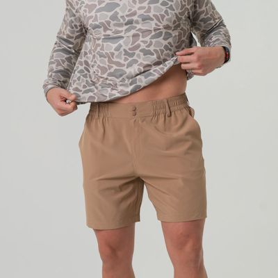 7'' Everyday Short Desert Tan - Flying Ducks - Green Pocket