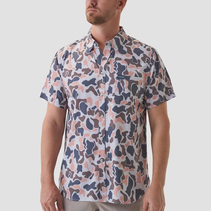 Performance Button Up - Vintage Camo