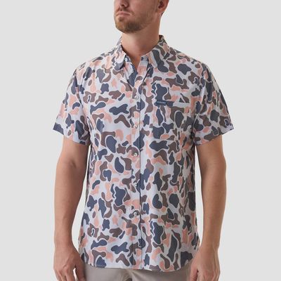 Performance Button Up - Vintage Camo