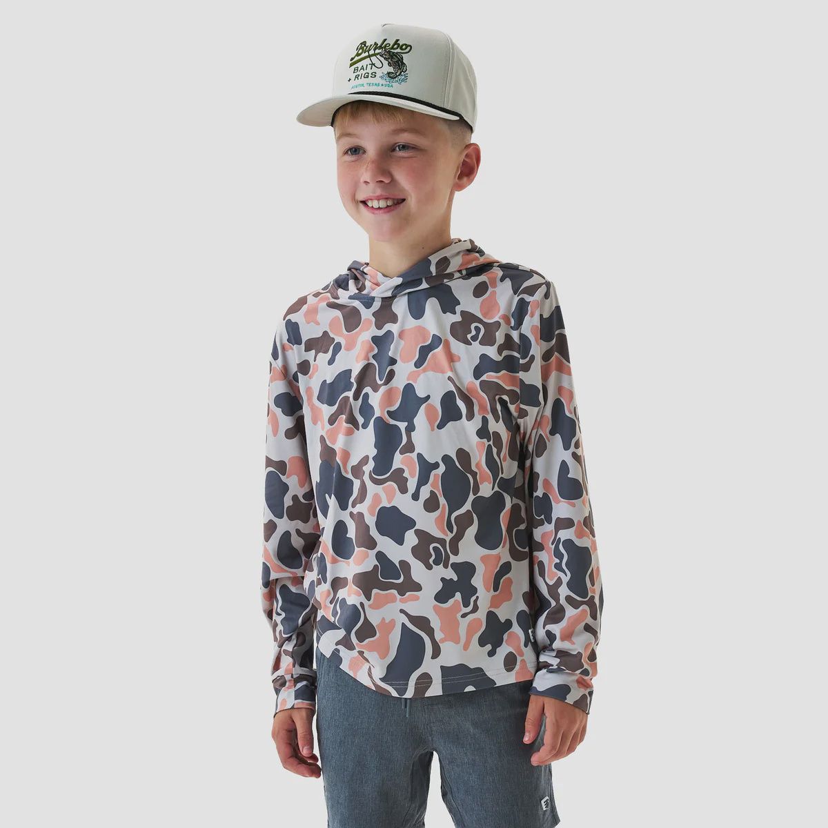 Youth Performance Hoodie - Vintage Camo