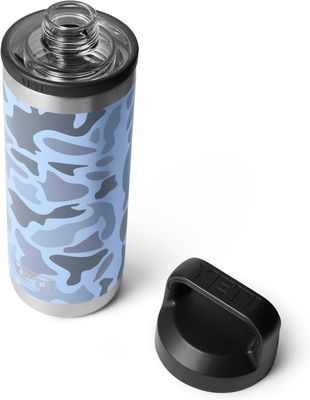 Rambler 18oz Bottle W/ Chug Cap- Blue Camo