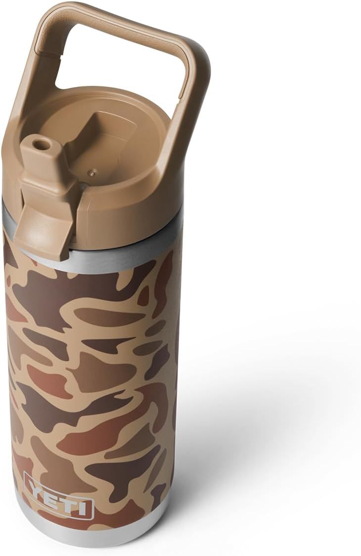 Rambler 18oz Water Bottle W/ Straw Cap- Wetlands Camo