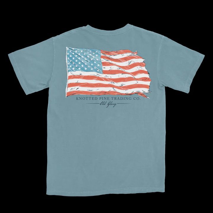 Old Glory Short Sleeve Tee - Ice Blue
