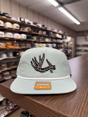 Antler Shed Rope Hat - Dusty Blue/White