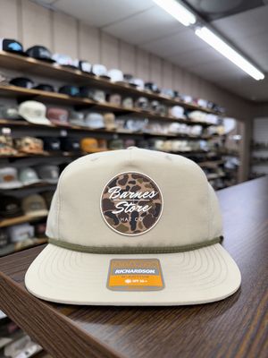 Camo Rubber Patch Rope Hat - Sand/Loden