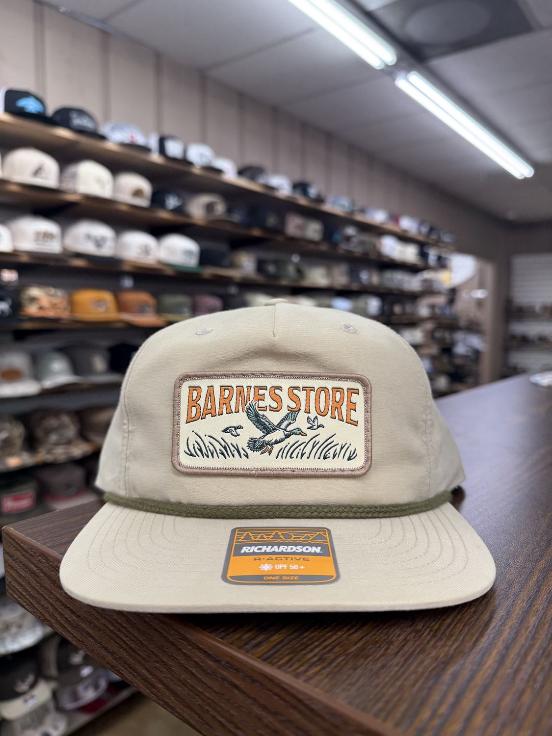 Barnes Woven Patch Rope Hat - Sand/Loden