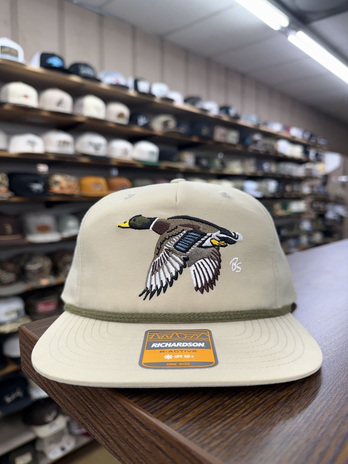 Flying Mallard Rope Hat - Sand/Loden