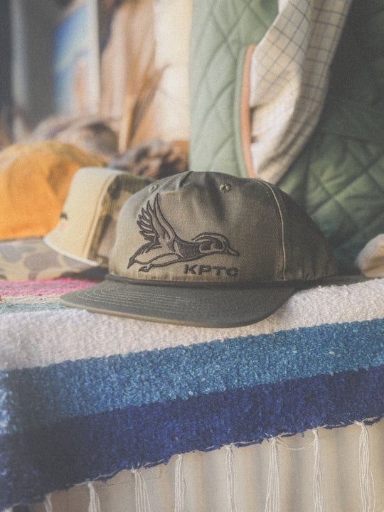 Wood Duck Logo Rope Hat - Olive