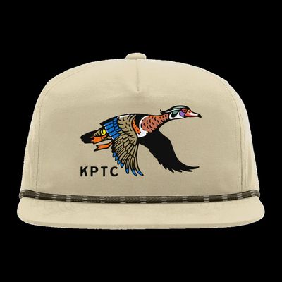 Flying Wood Duck Rope Hat - Ivory