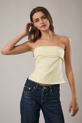 The Tropics Knit Tube Top - Butter