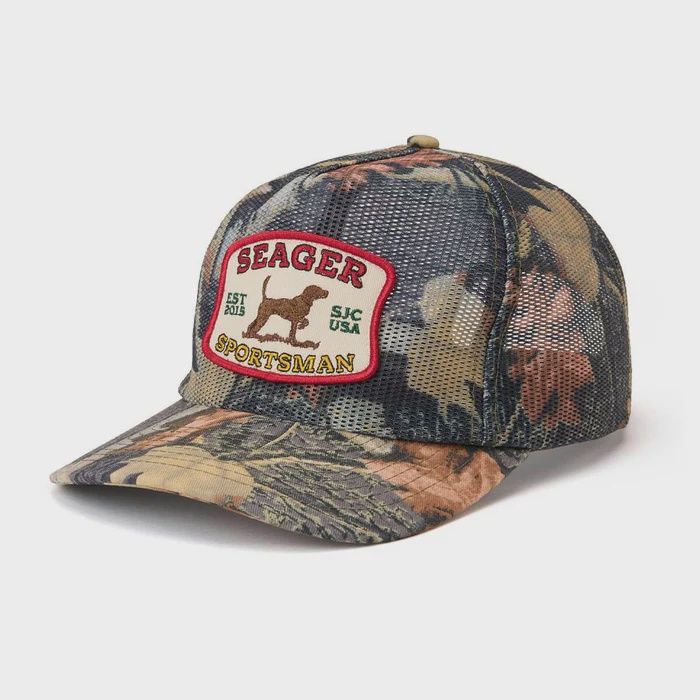 Seager Sportsman Mesh Trucker Hat - SJC Camo