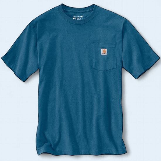 Iconic K87 Pocket T-Shirt - Dark Tranquil Blue Heather