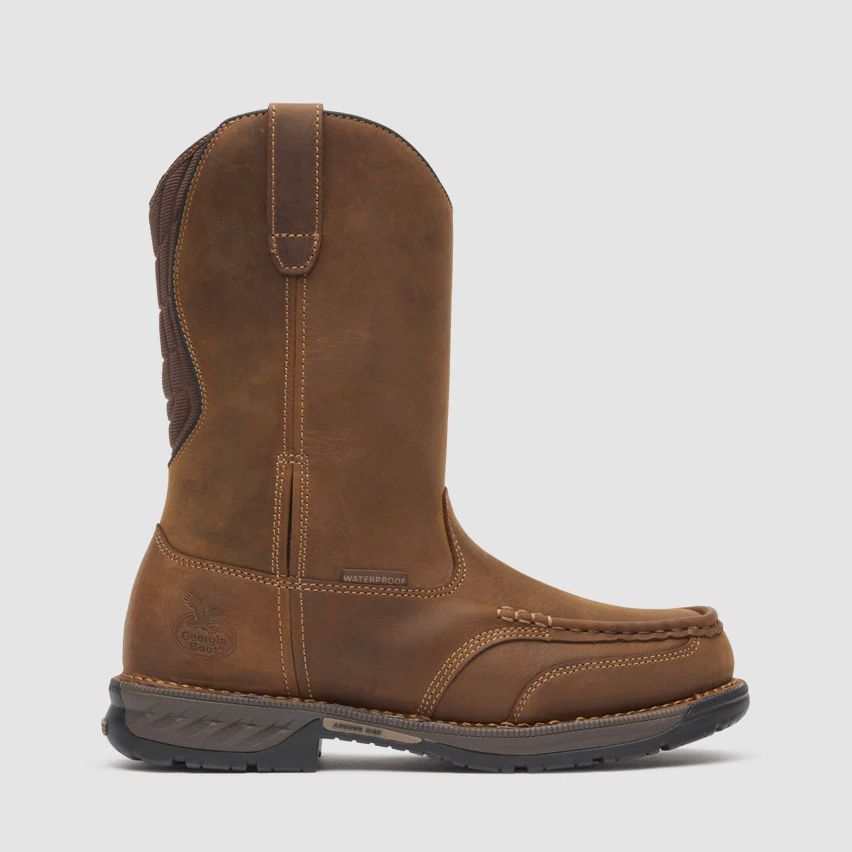 Athens 360 11" Pull-On Waterproof Moc-Toe Work Boot