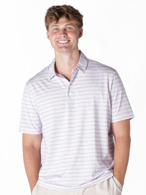 Men's Striped UPF Polo - BG Stripe