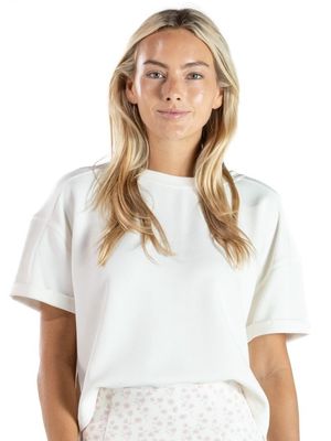 Cropped Lounge Top - Pearl