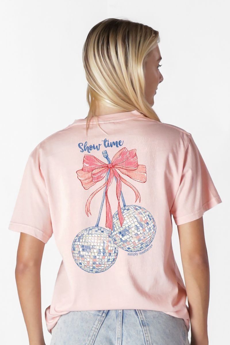 Disco Show Mineral Washed Short Sleeve T-Shirt - Light Peach