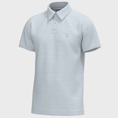 Surfside Polo - Ice Blue/Light Sand/White