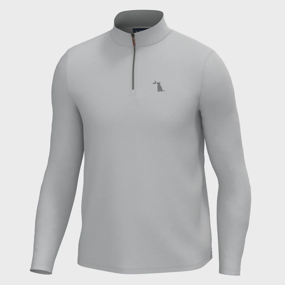 Bentley Quarter Zip - Light Gray