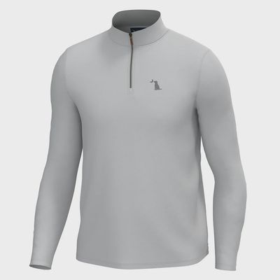 Bentley Quarter Zip - Light Gray
